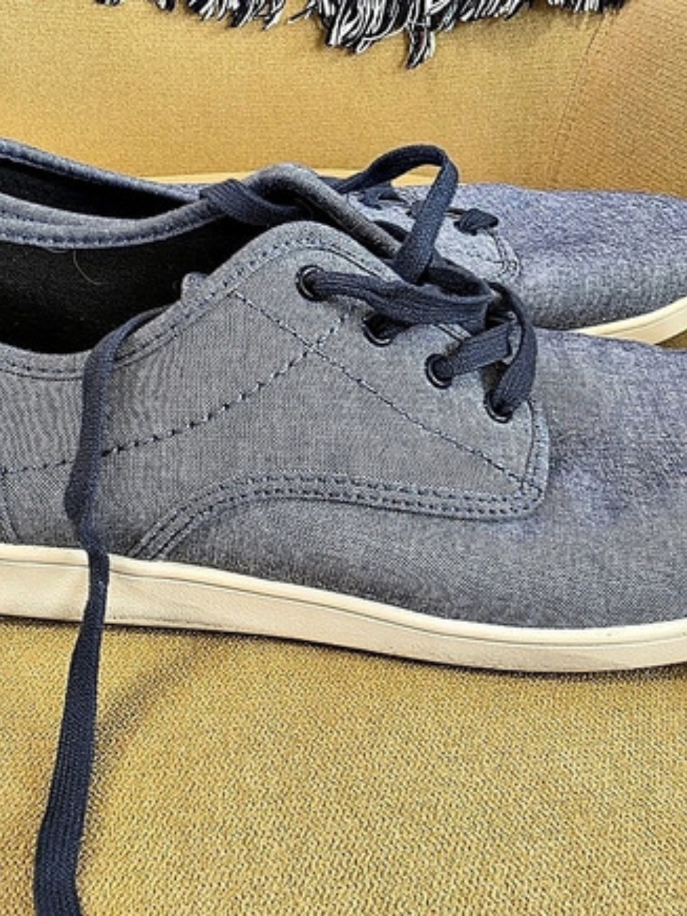 Steve Madden Men's Textile Sneakers Blue/Chambray - Men's 13